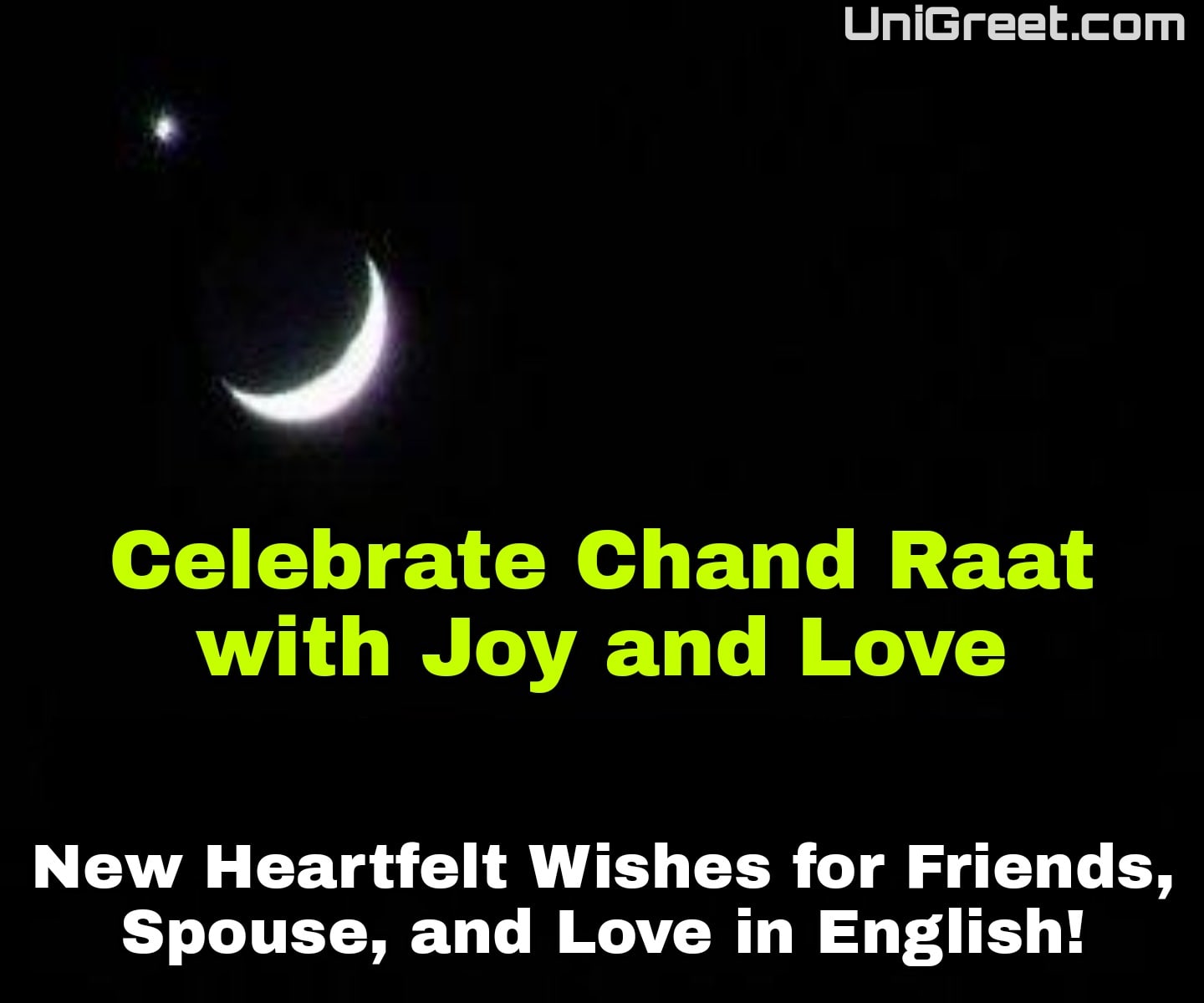 Chand Mubarak Wishes in English - 170 Heartfelt Messages for Friends, Spouse, and Love